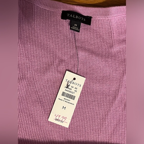 Purple Talbots Cardigan NWT - Picture 2 of 3